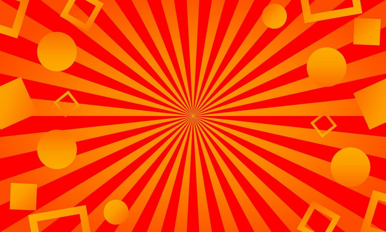 Spread beam graphic scene for displaying advertising products or promotions. vector