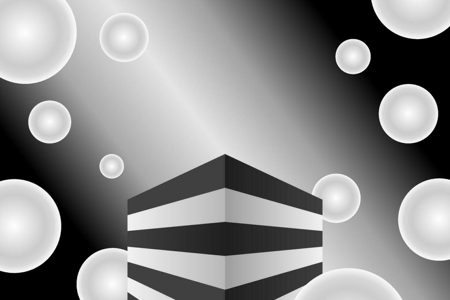 Black and white striped background for promotions or presentations. vector
