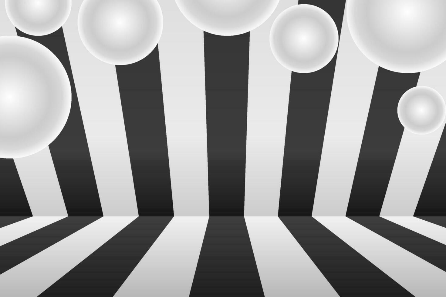 Black and white striped background for promotions or presentations. vector