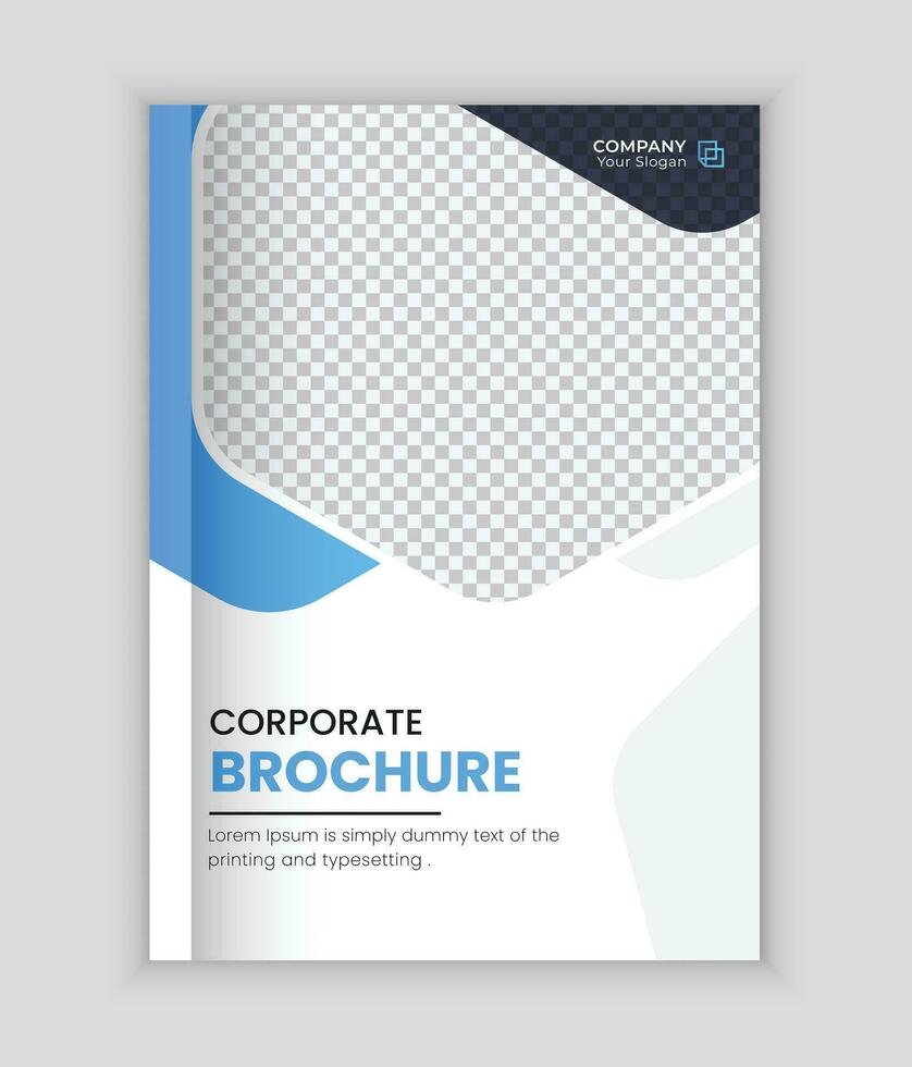 Business book cover design template. Corporate Book Cover Design Template. Abstract Business Annual Report Template. vector