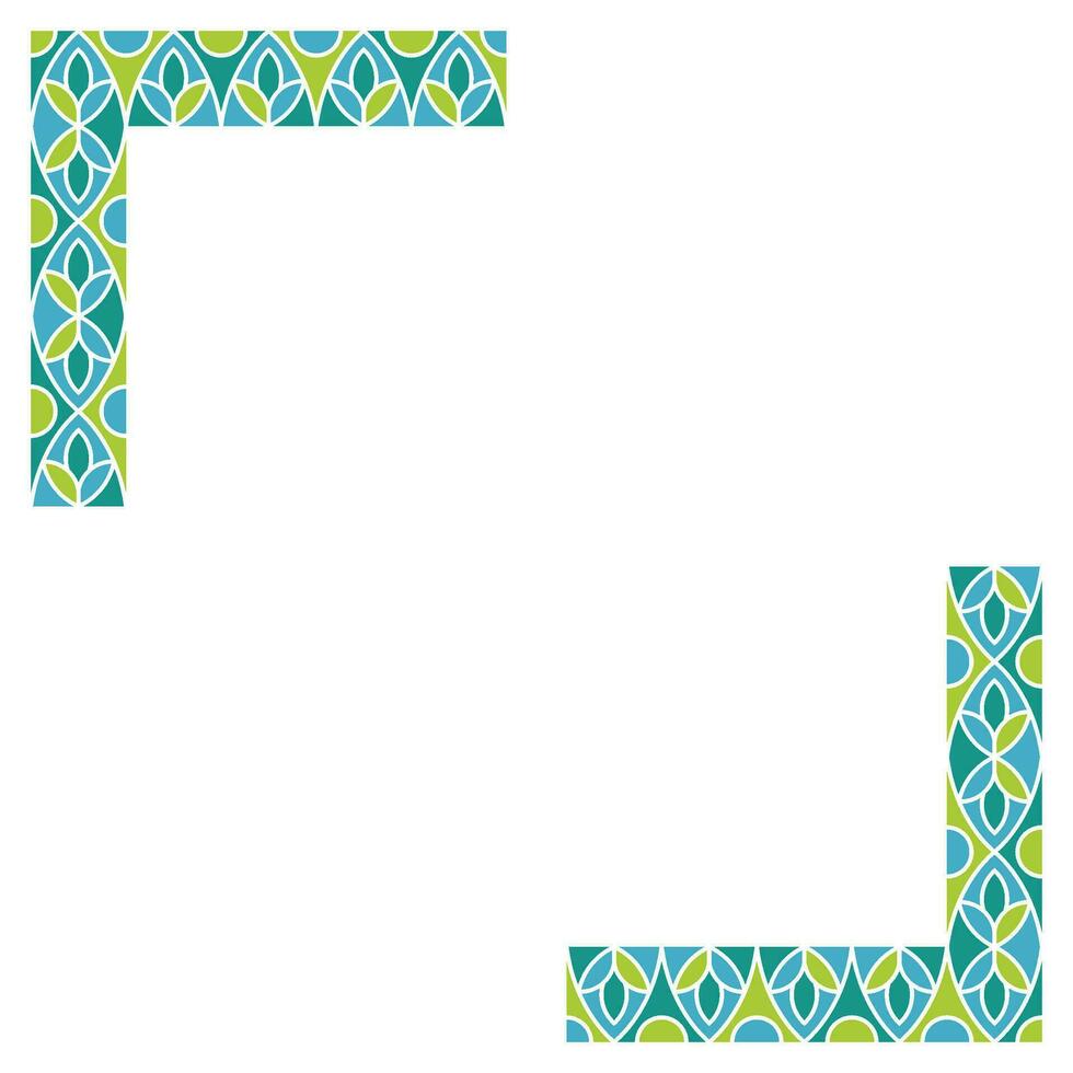 mosaico marco elemento vector diseño