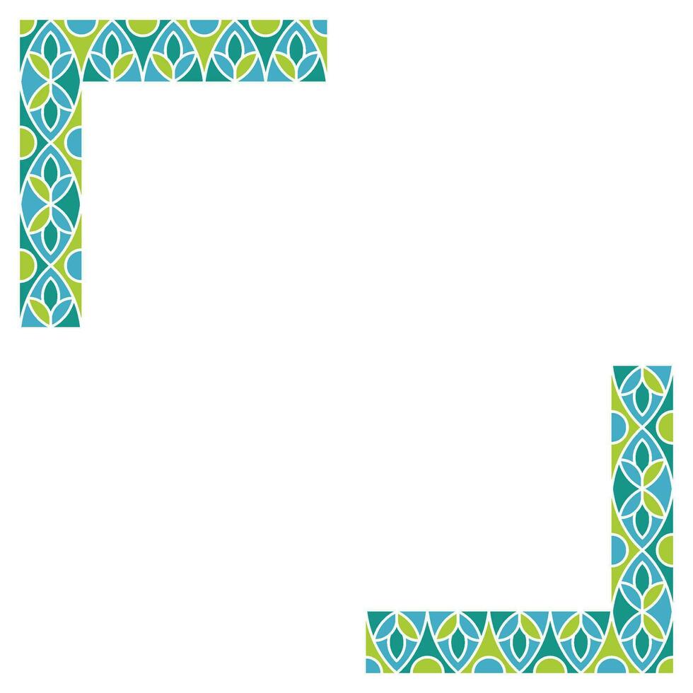 Mosaic Frame Element Vector Design