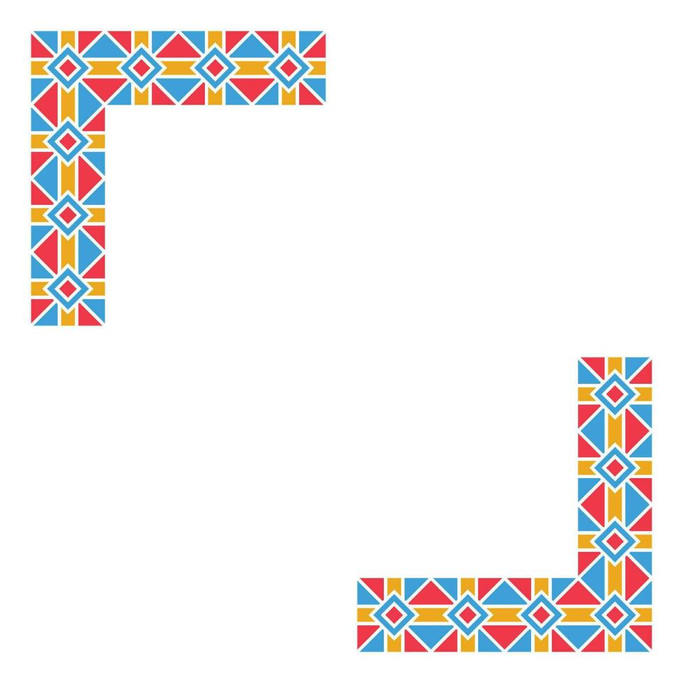 Mosaic Frame Element Vector Design