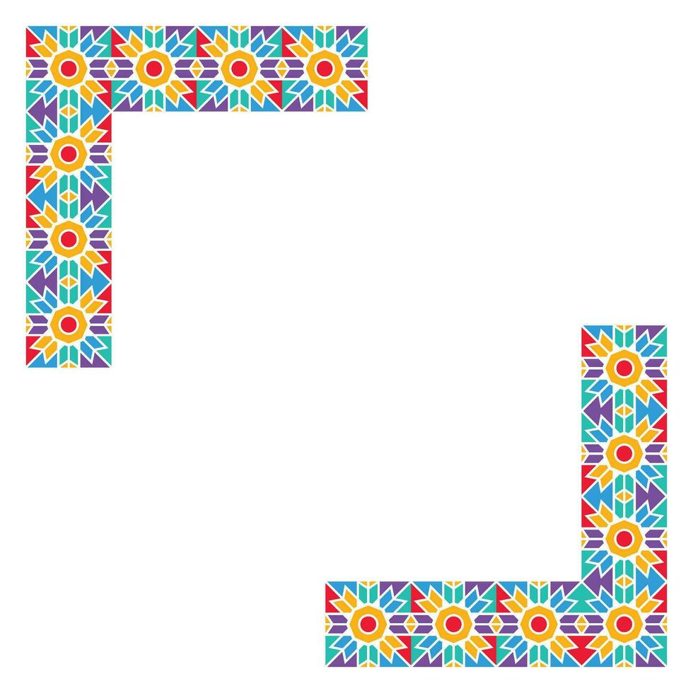 Mosaic Frame Element Vector Design