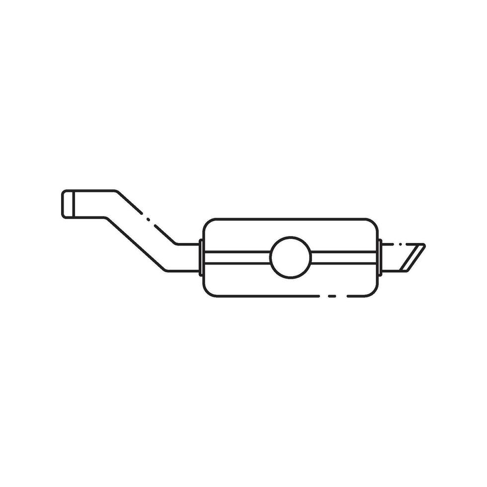 car exhaust icon vector