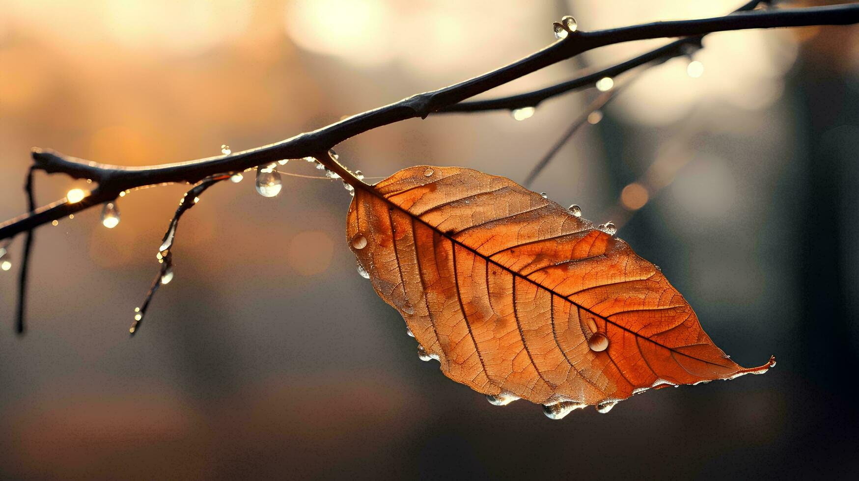 trees whose leaves fall off leaving only dry twigs behind, AI Generative photo