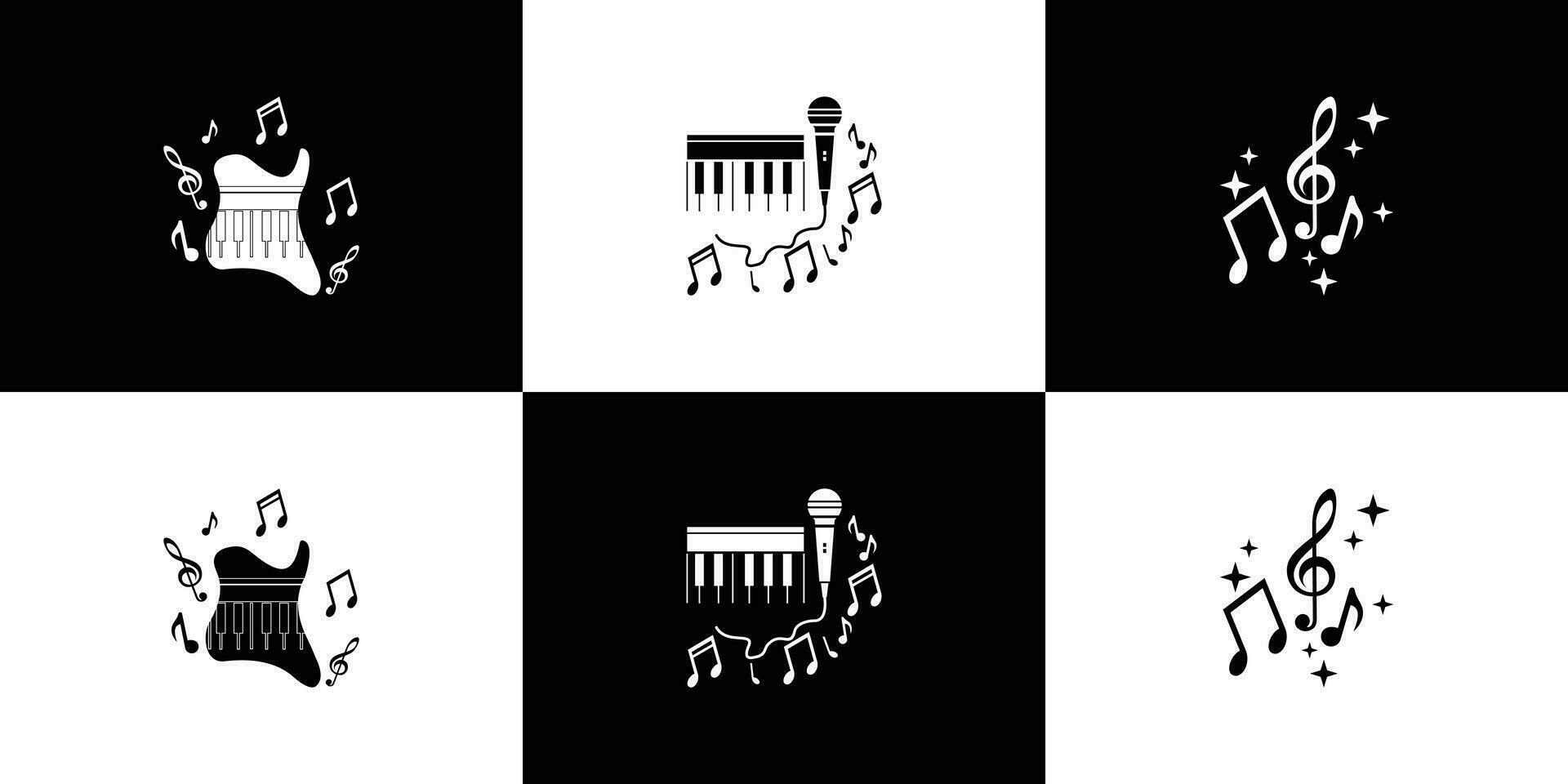 Music logo design unique concept with equalizer Premium Vector