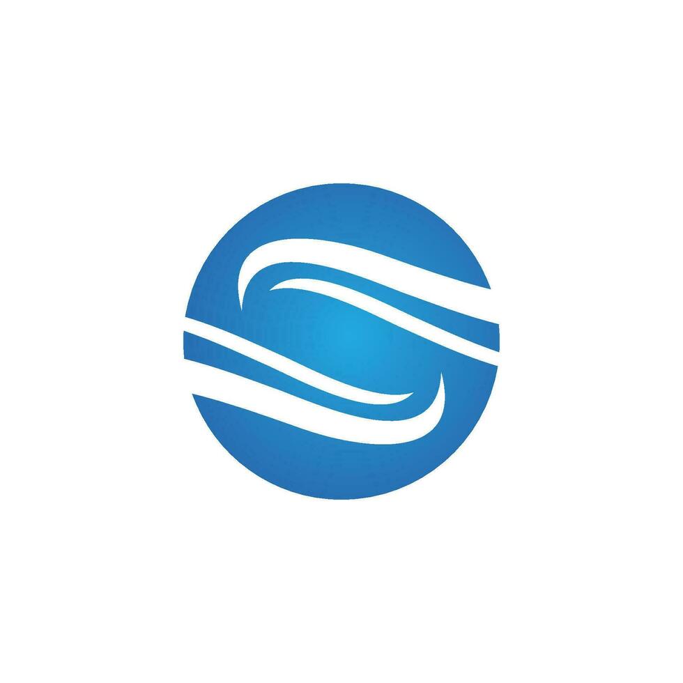 Water wave icon vector