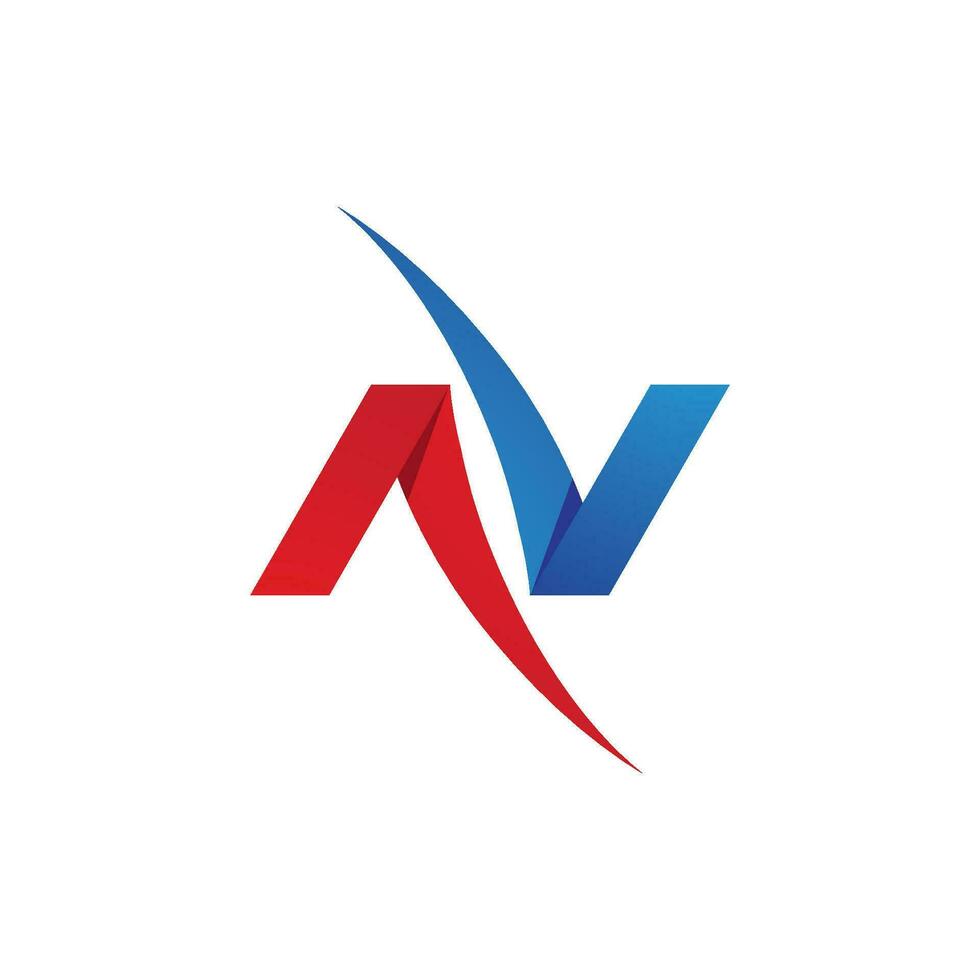V Letter Logo Template vector