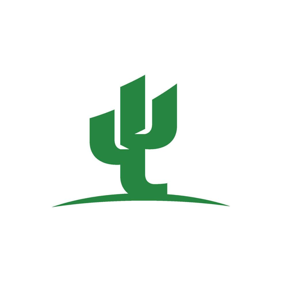 Cactus Icon design template vector