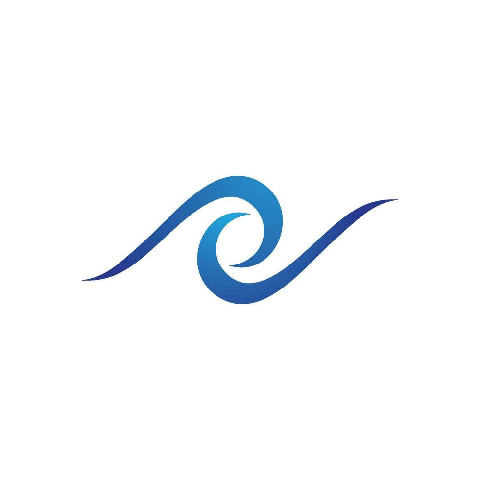 Water wave icon vector