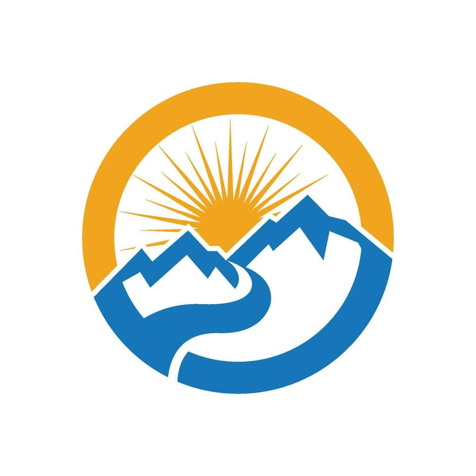 Mountain icon Logo vector