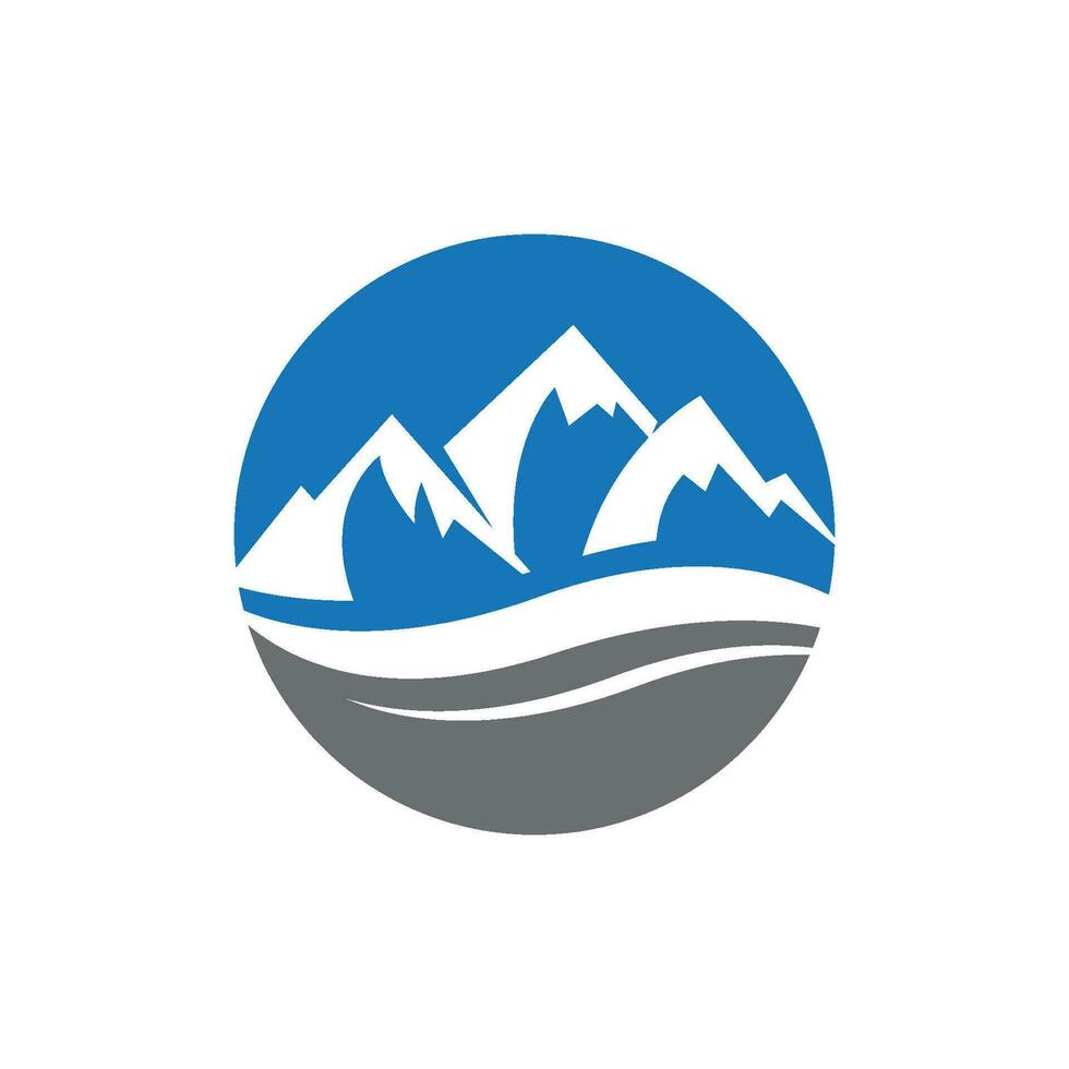 Mountain icon Logo vector