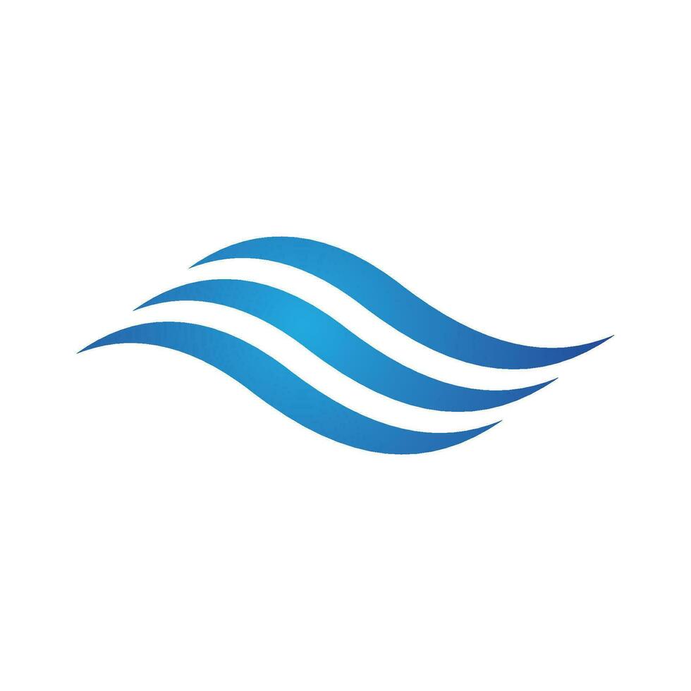 Water wave icon vector