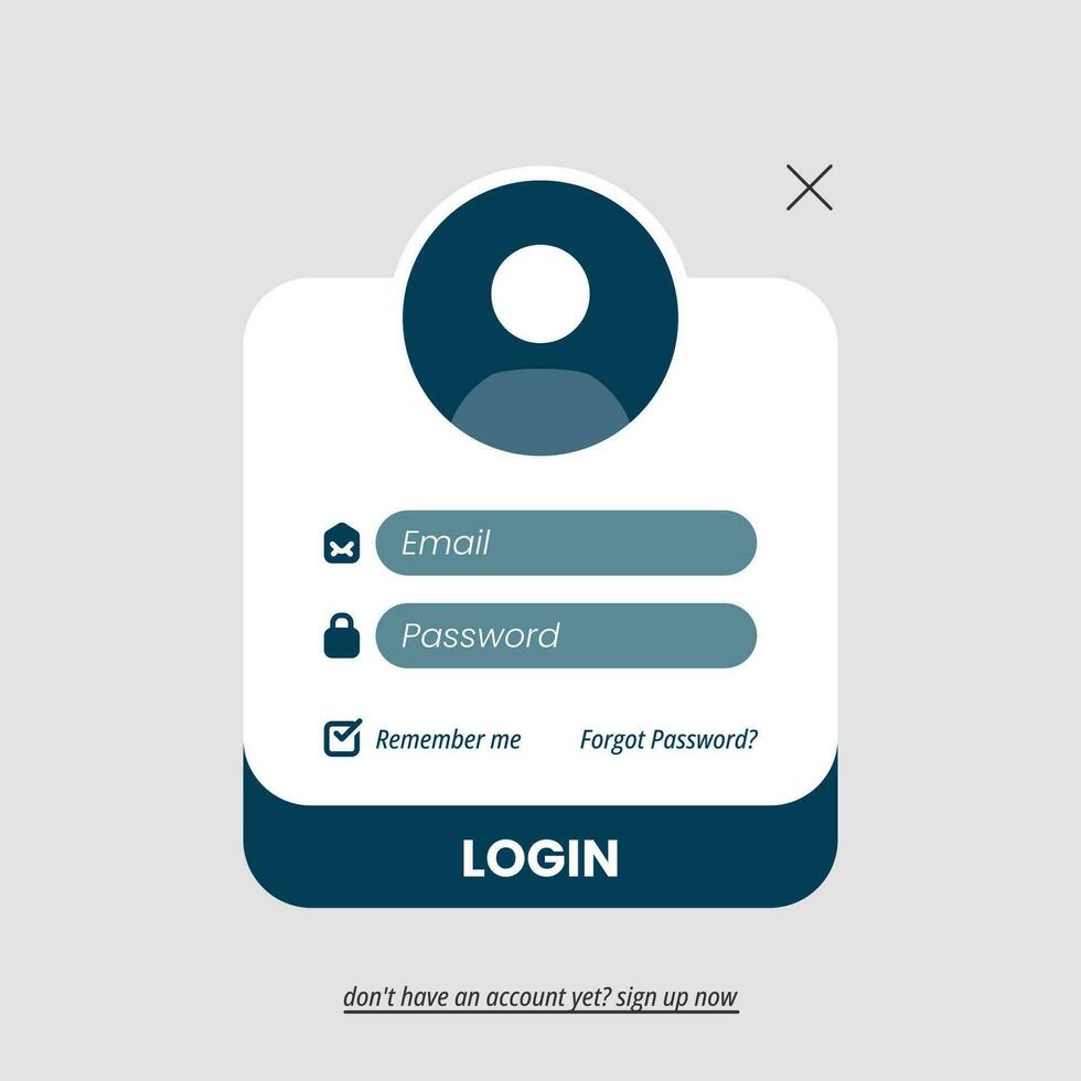 login form template pop up concept illustration flat design vector. modern  graphic element for landing page ui, infographic, icon 34045616 Vector Art  at Vecteezy