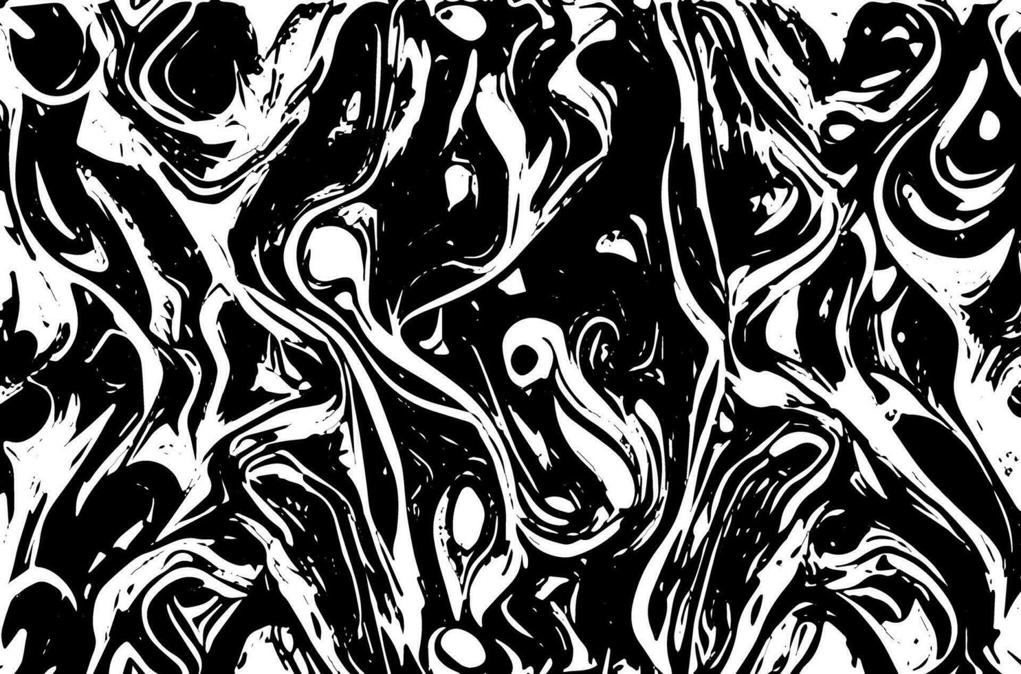 a black and white abstract pattern with swirls vector