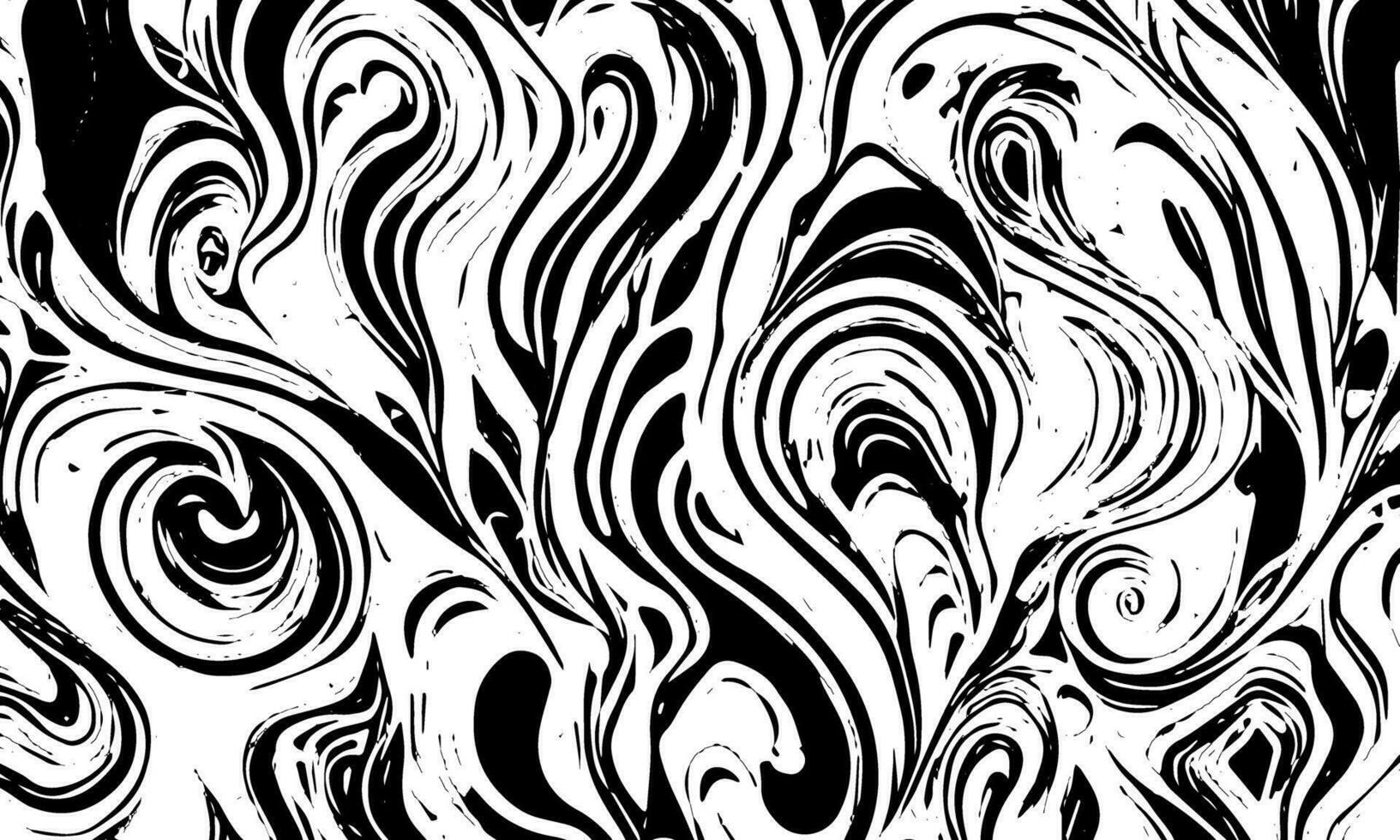 Grunge chaotic detailed black abstract texture. Vector background