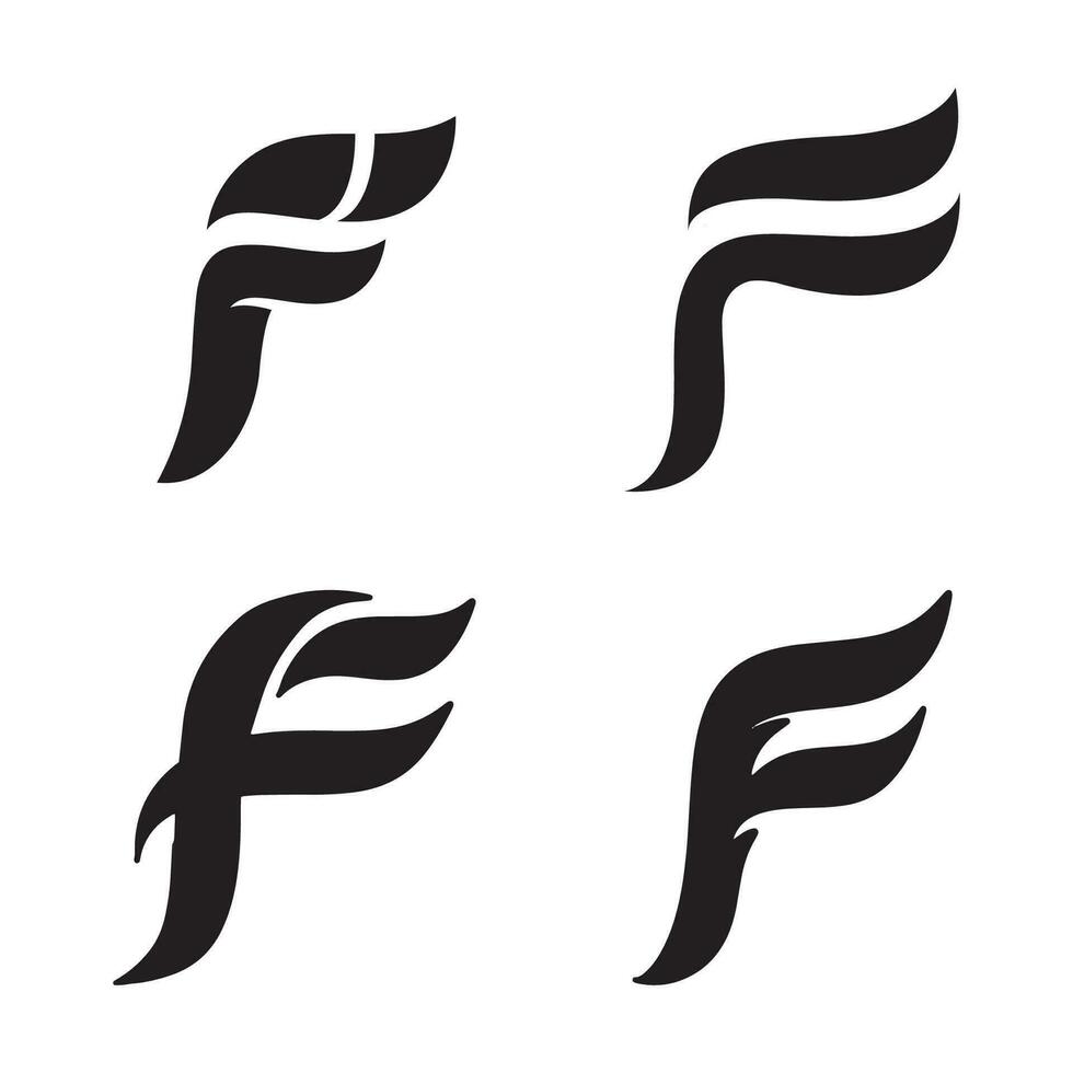 F Letter vector icon