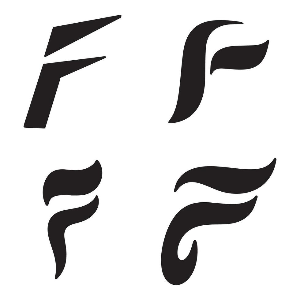 F Letter vector icon