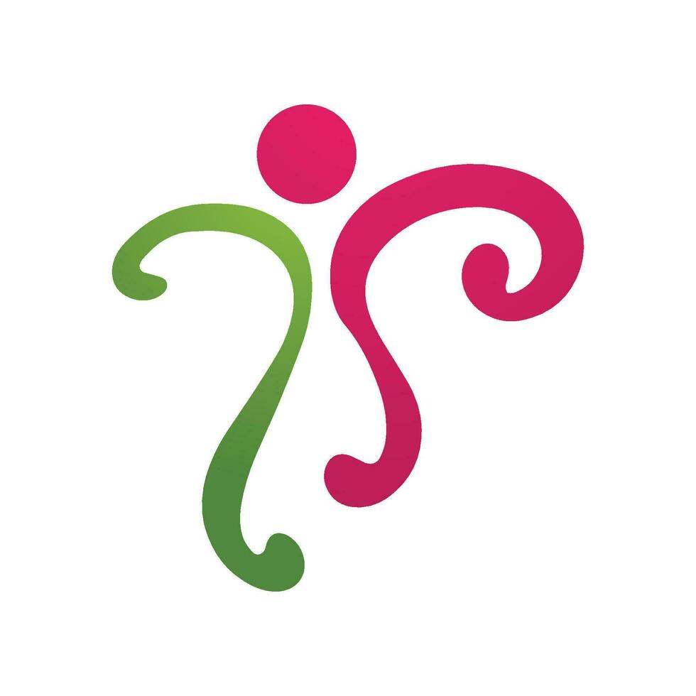 Health life people logo vector