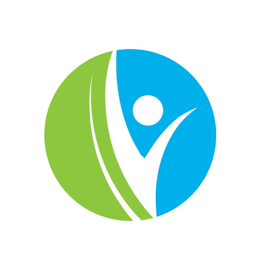 Health life people logo vector