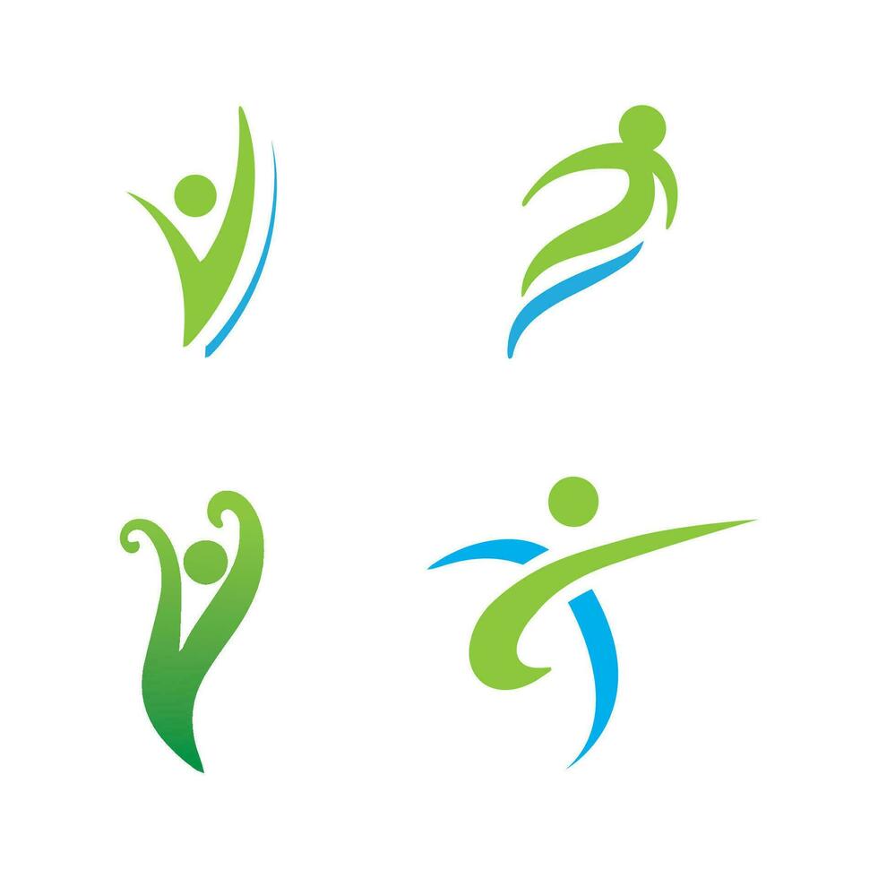 Health life people logo vector