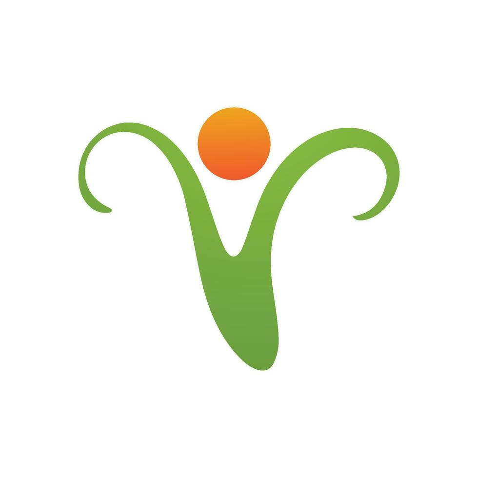 Health life people logo vector