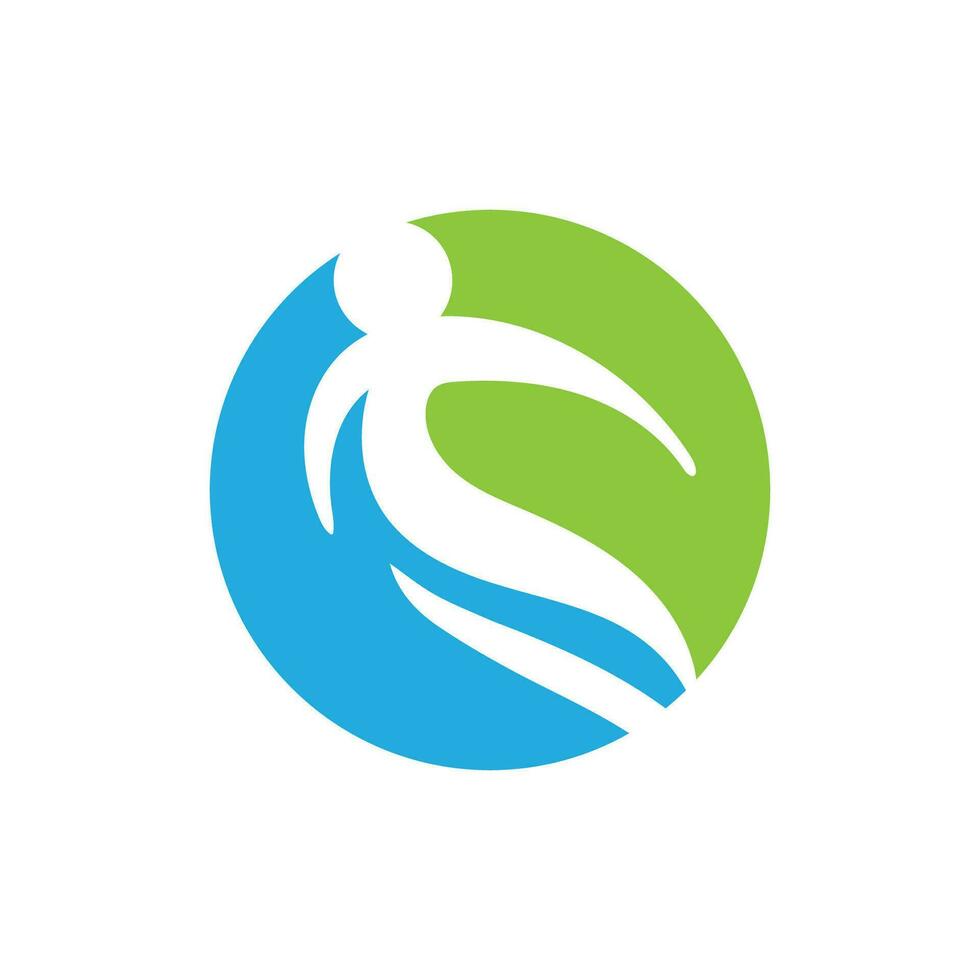 Health life people logo vector