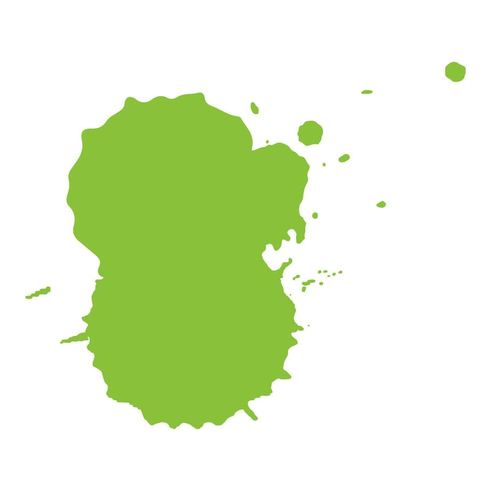 yellow green ink splash brush drop vector