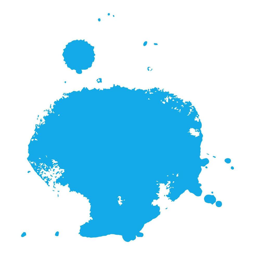 soft blue ink splash brush drop vector