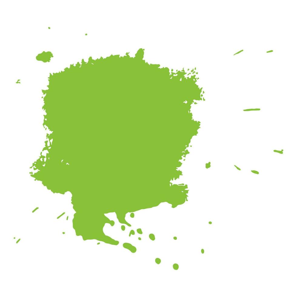 yellow green ink splash brush drop vector