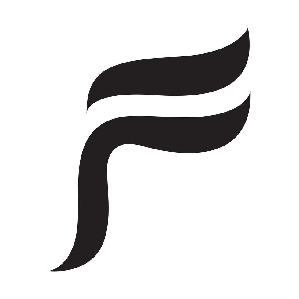 F Letter vector icon