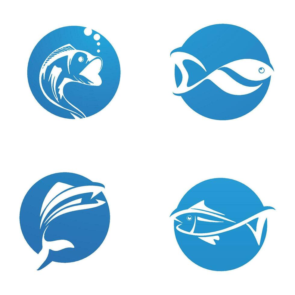 Fish abstract icon design logo template,Creative vector symbol of fishing club or online shop.