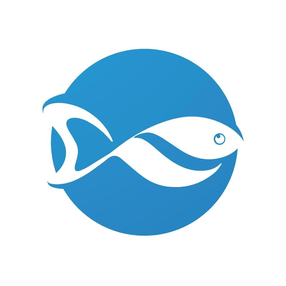 plantilla de logotipo de diseño de icono abstracto de pescado, símbolo de vector creativo de club de pesca o tienda en línea.