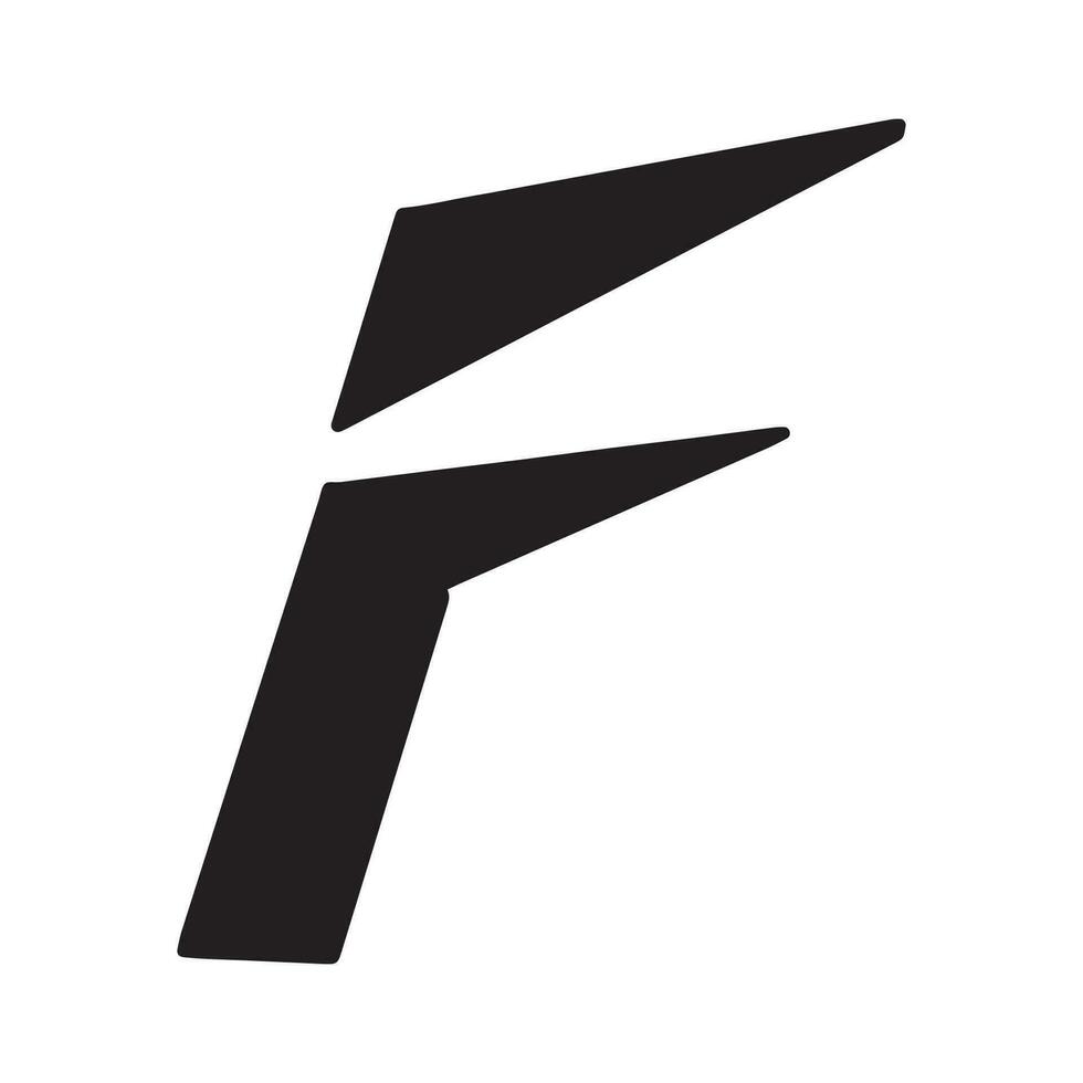 F Letter vector icon