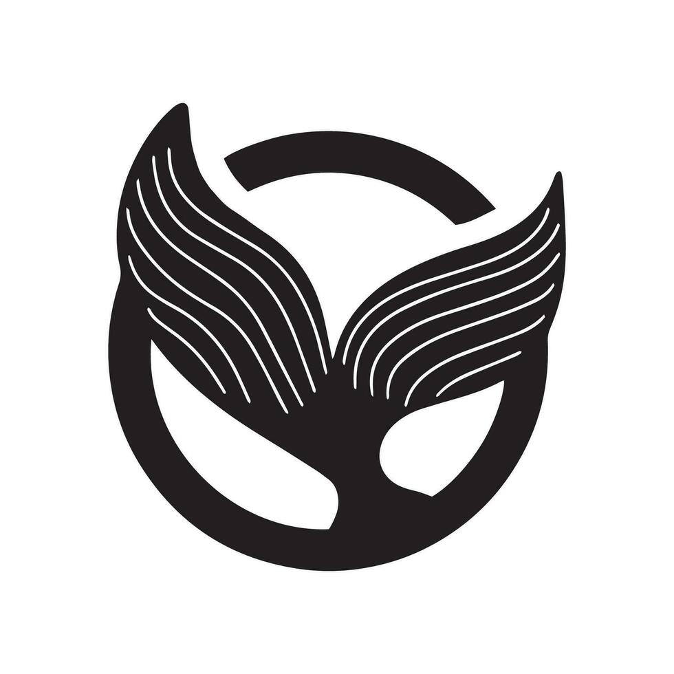 Simple black orca whale animal template logo creative design. Killer underwater animal. Logo for business, identity and branding. vector