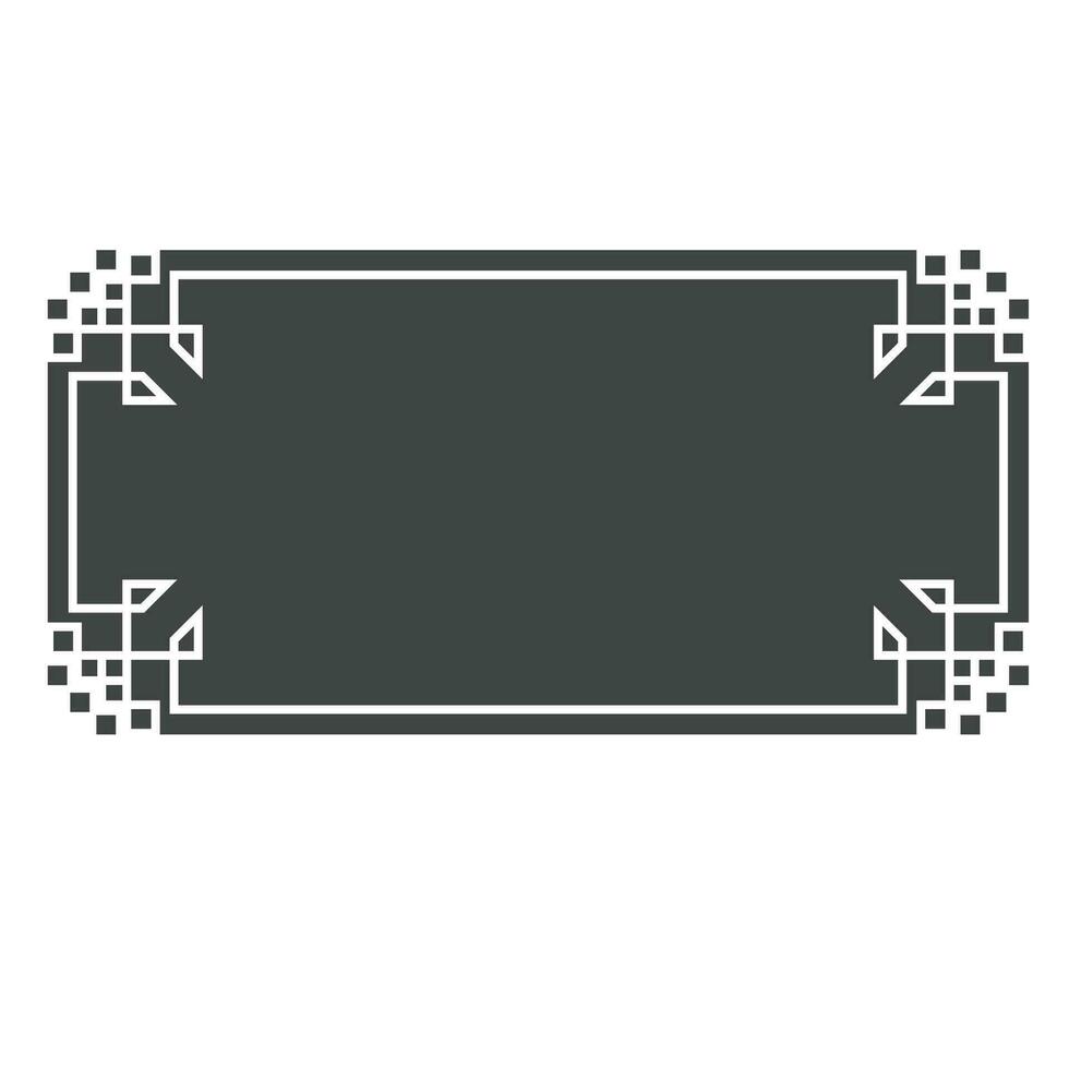 chinese border frame template vector