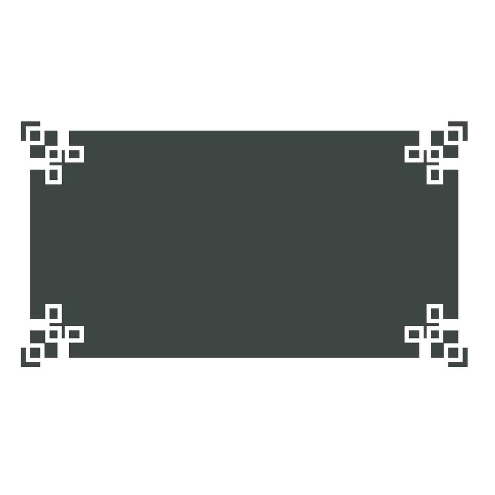 chinese border frame template vector