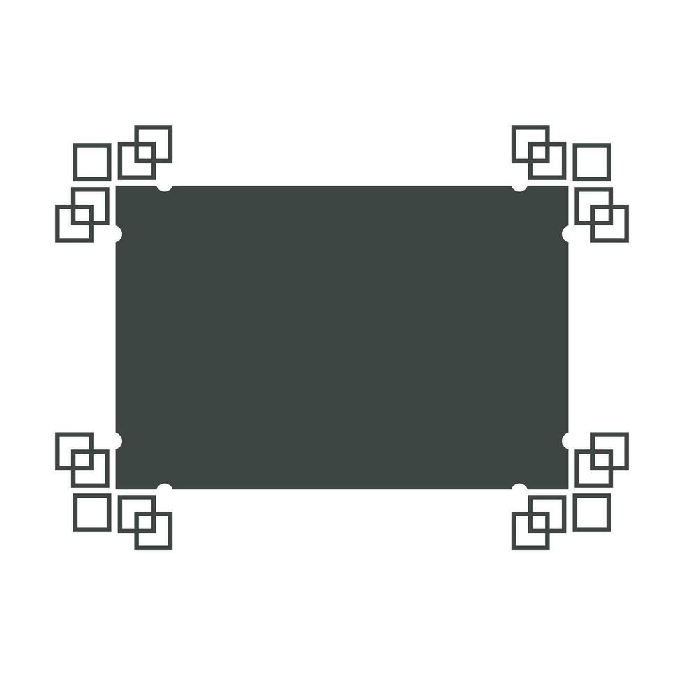 chinese border frame template vector