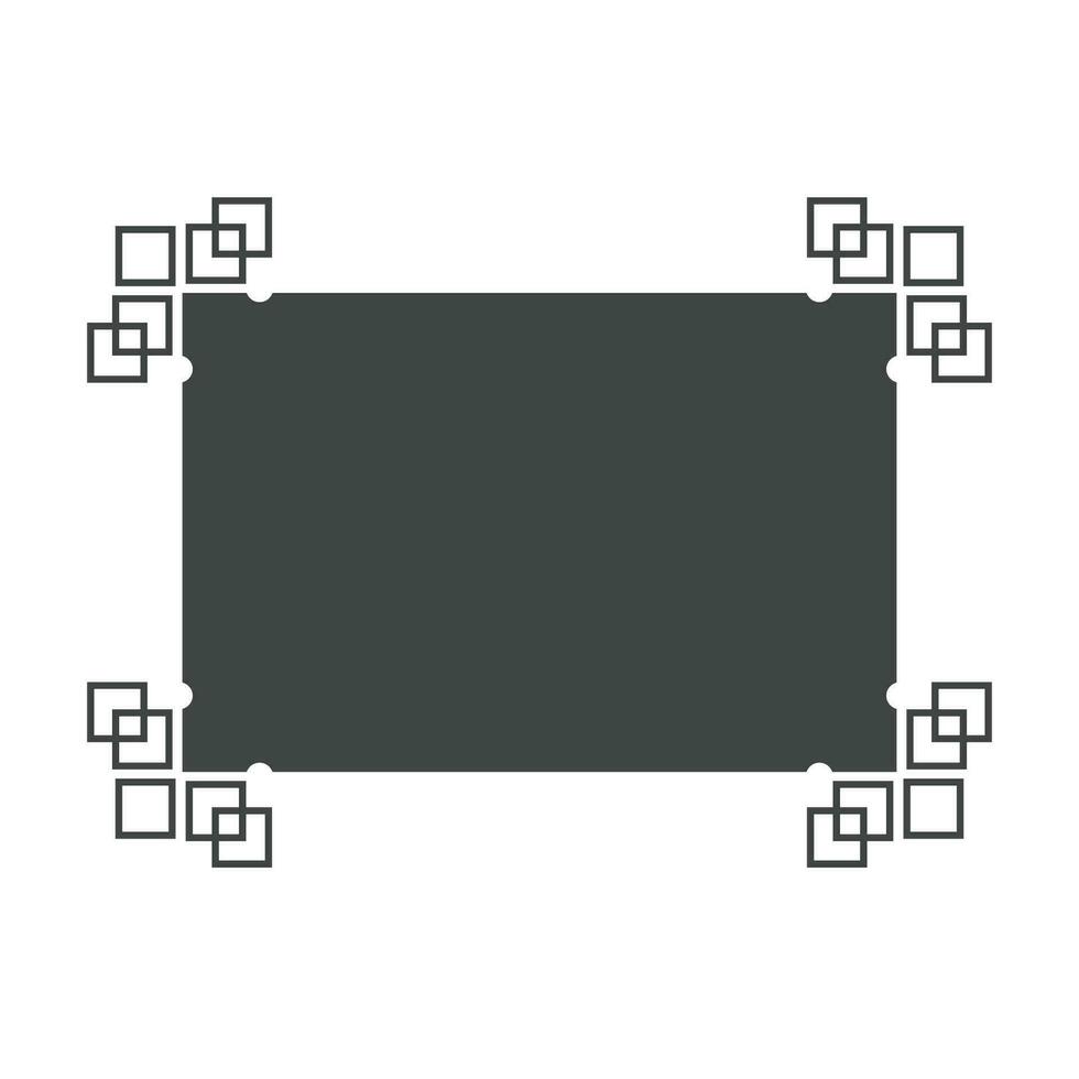 chinese border frame template vector