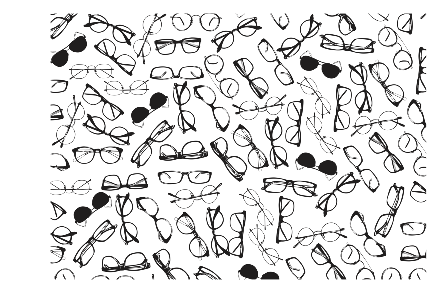 Eyeglasses - Glasses Pattern Background png