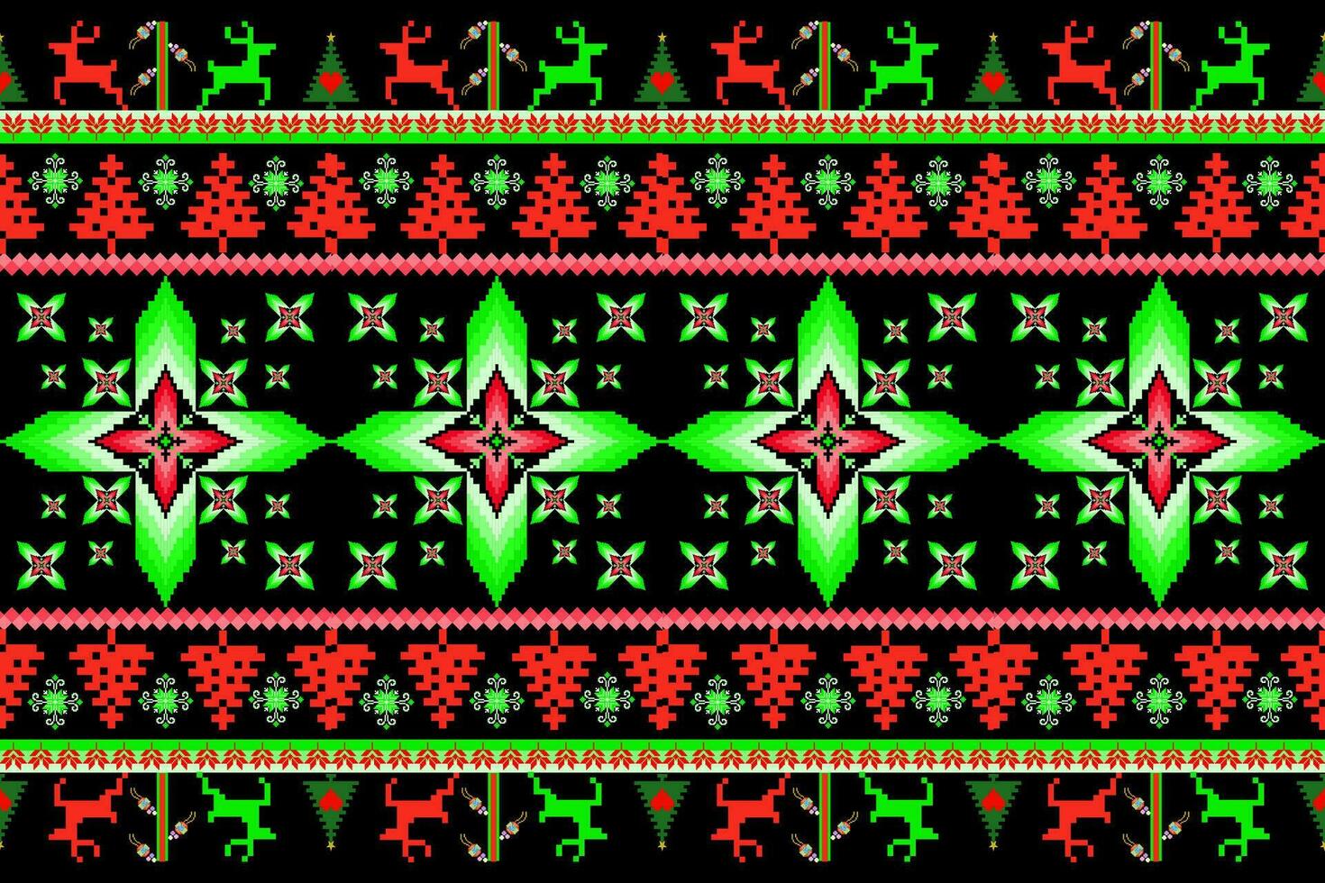 floral cruzar puntada bordado en blanco fondo.geometrico étnico oriental sin costura modelo tradicional.azteca estilo resumen vector ilustración.diseño para textura,tela,ropa,envoltura,pareo.