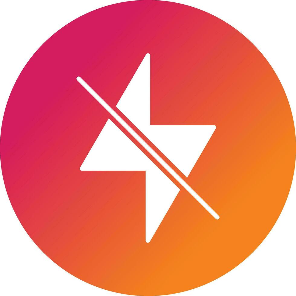 Flash Off Vector Icon