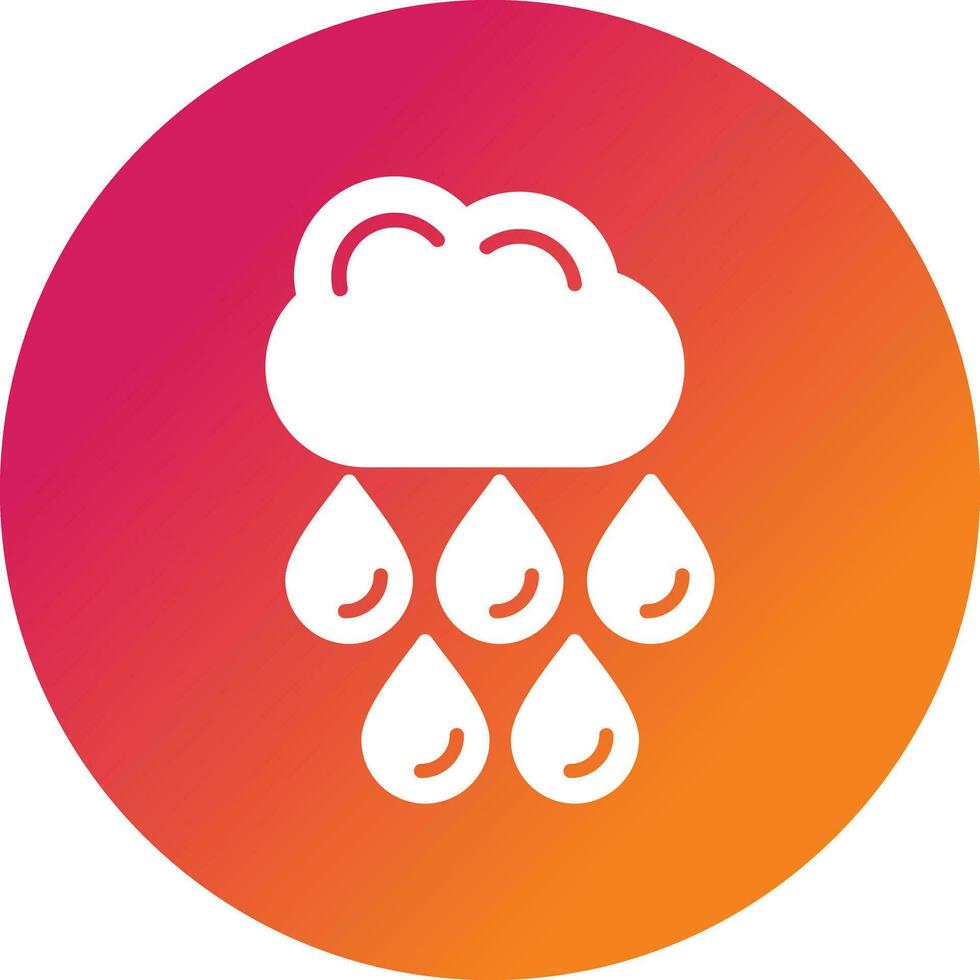 icono de vector de lluvia