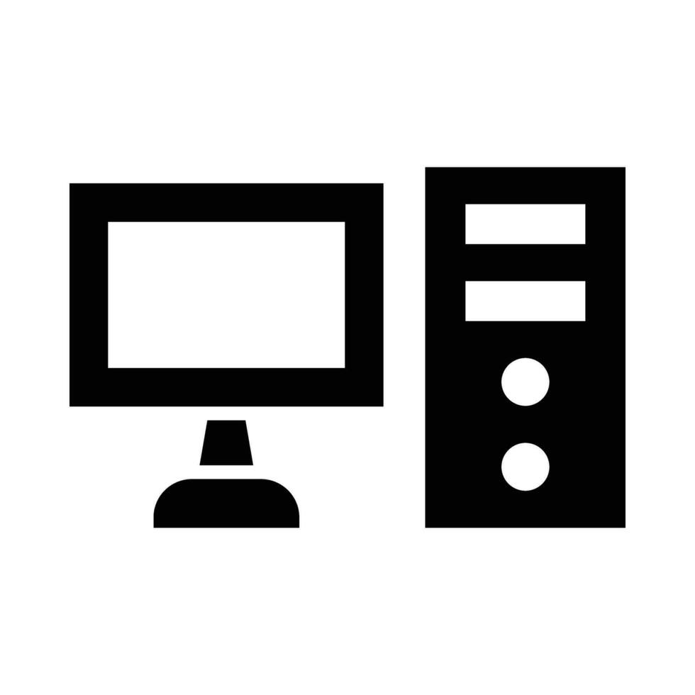 Computer Vector Glyph Icon For Personal And Commercial Use.