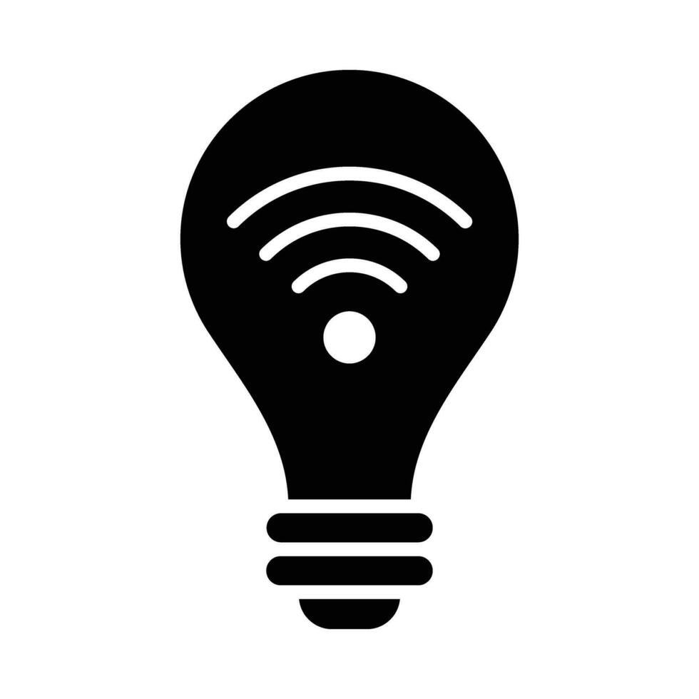 Smart Light Vector Glyph Icon For Personal And Commercial Use.