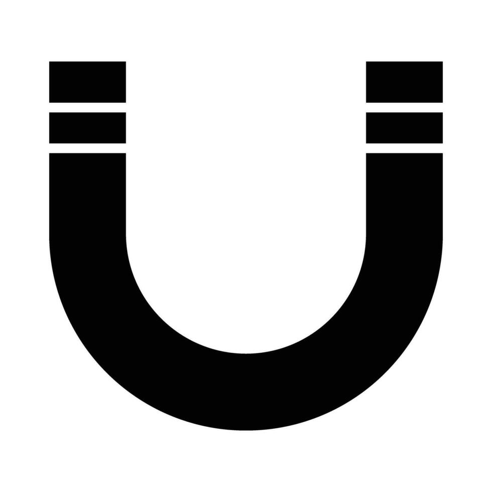 Magnet Vector Glyph Icon For Personal And Commercial Use.