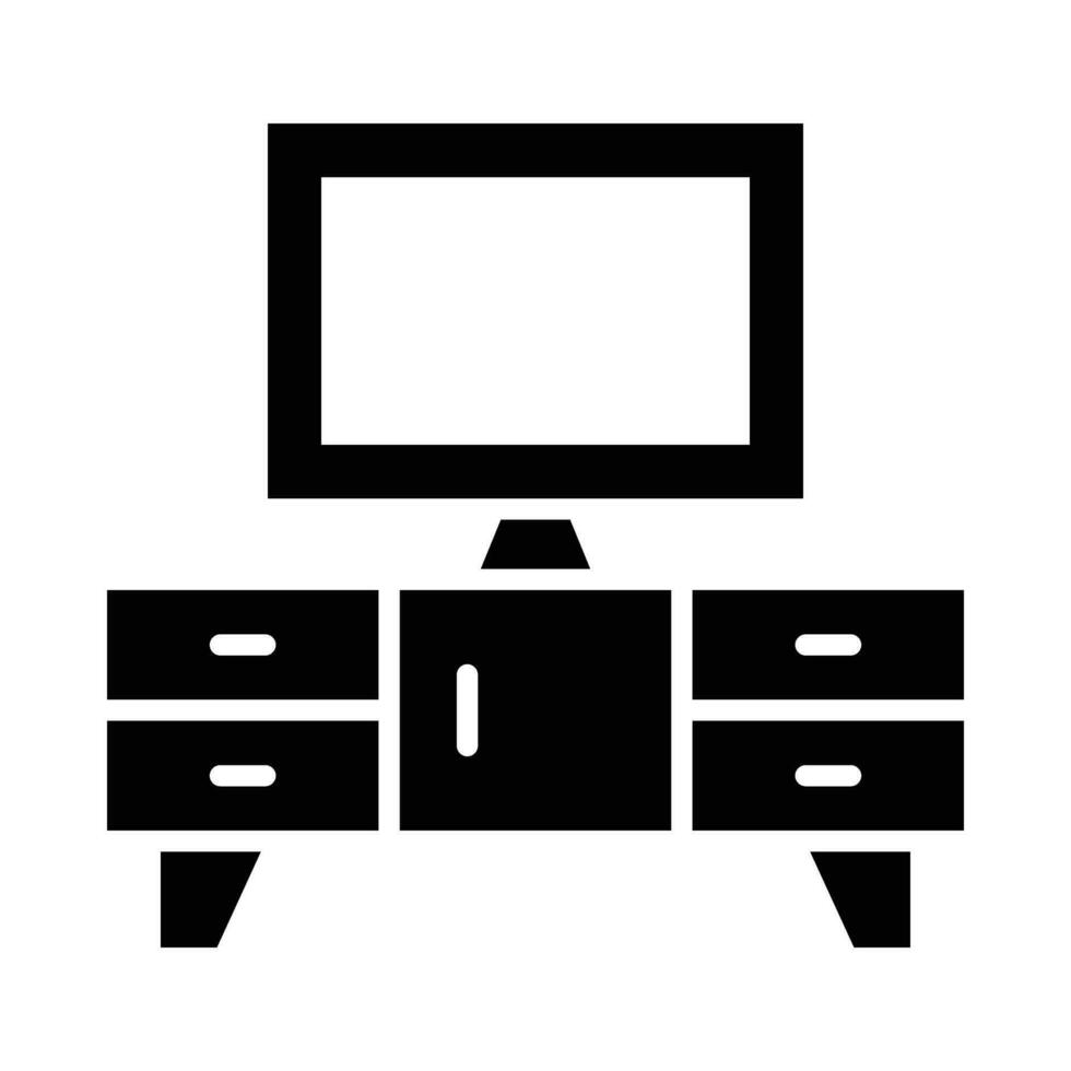 televisión estar vector glifo icono para personal y comercial usar.