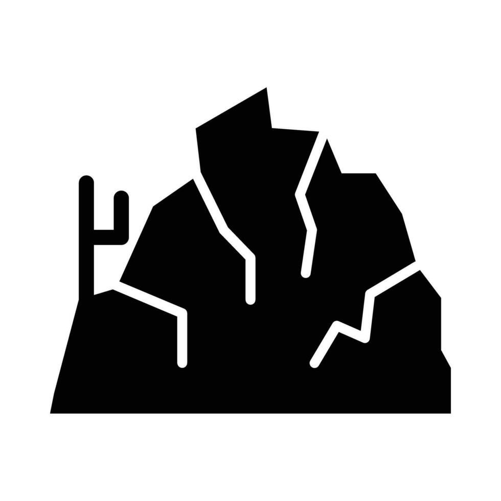 Rock Vector Glyph Icon For Personal And Commercial Use.