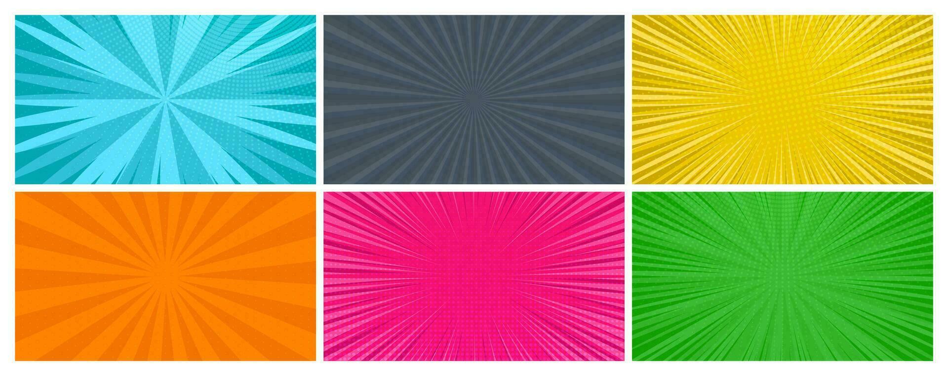 Colorful comic book background in pop art style vector